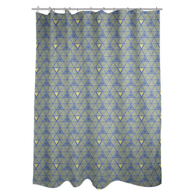Patricia Geoffrey Geometric Shower Curtain