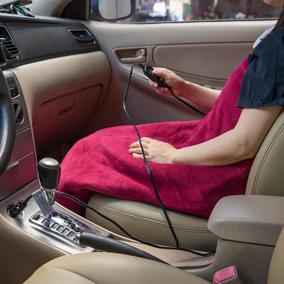 Knitted Heated Throw Blanket