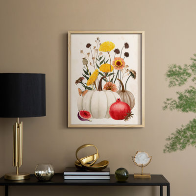 Fall Botanicals II Framed Print - Solid Wood