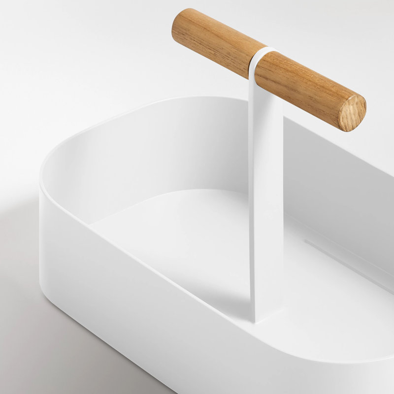 Pluck Large Caddy, White