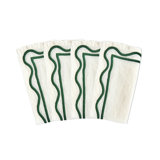 Colorblock Embroidered Linen Napkins