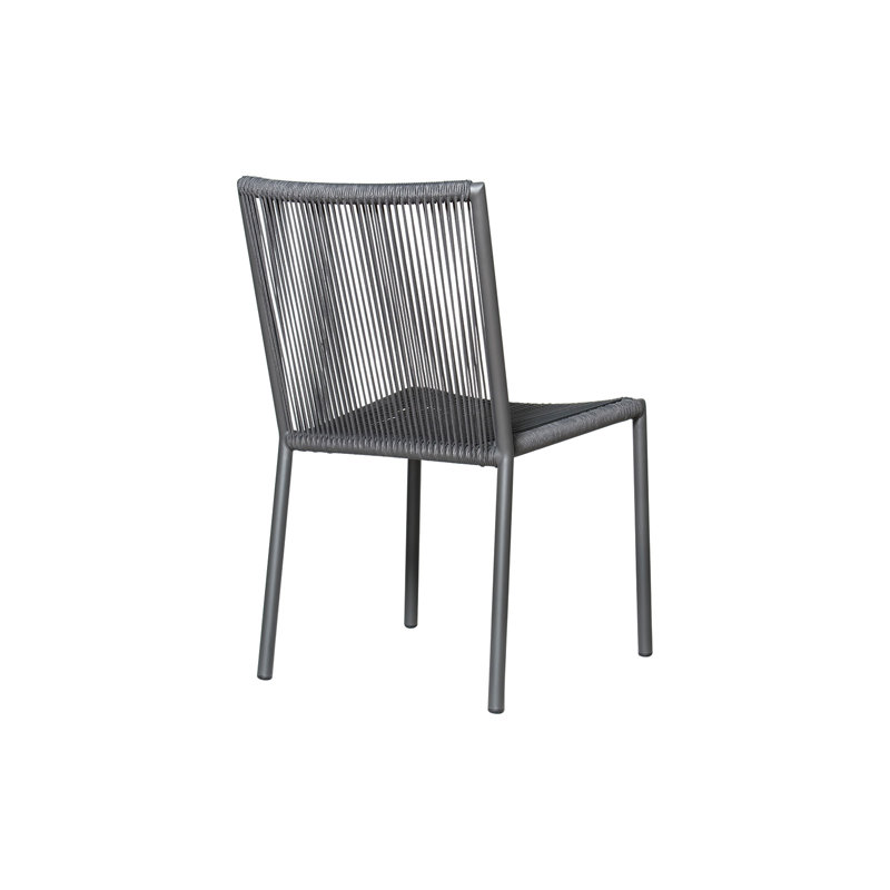 Archipelago Outdoor Dining Side Chair, Dark Pebble