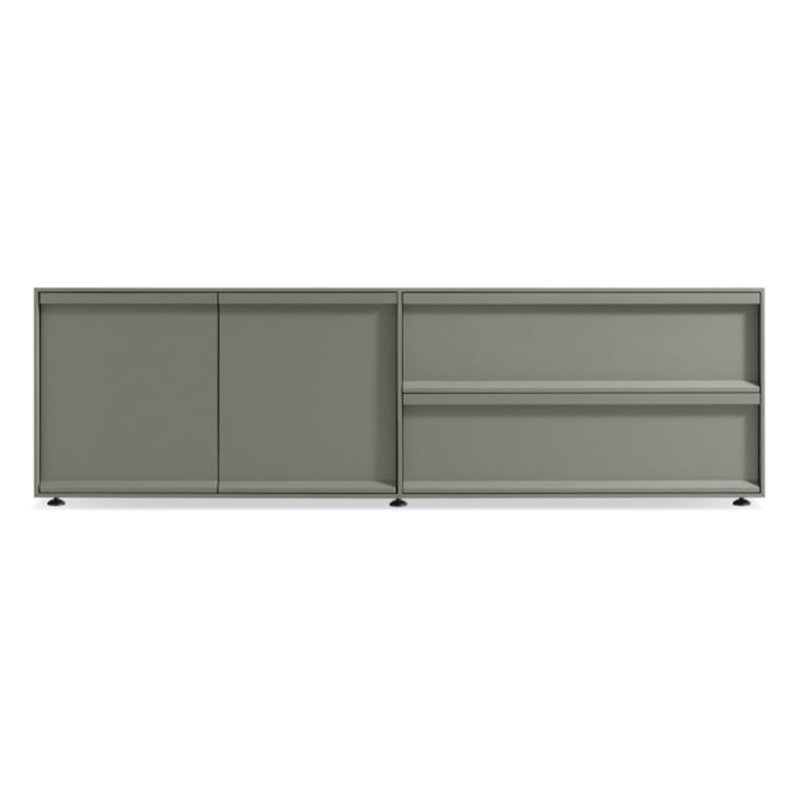 Superchoice 2 Door/2 Drawer Console, Gray Green