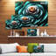 « clear turquoise », impression sur toile tendue-18272004