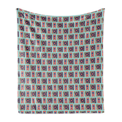 Ambesonne Hip Hop Fleece Throw Blanket Nightclub Dj Mixer Multicolor