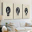Portraits royaux - Toile tendue sur mesure - 3 pièces-1085786168