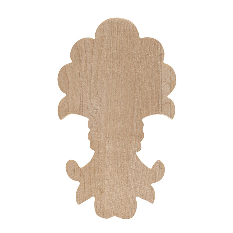 Maple Acanthus Unfinished Decorative Accent Tile Set