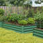 Lit de jardin surélevé pour l'extérieur en métal avec gants Seiter 6X3x1.5ft, vert-71622465-72671445