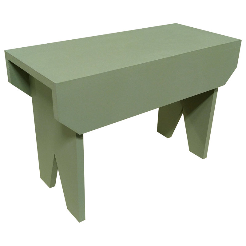 Banc en bois Wyatt, Sauge, H 16 po x l 24 po x P 10,5 po