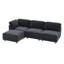 Canapé modulaire modulaire, canapé convertible avec rangement-687943789