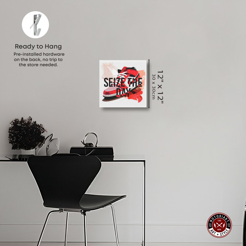 Seize The Day Motivational Quote Canvas Wall Art