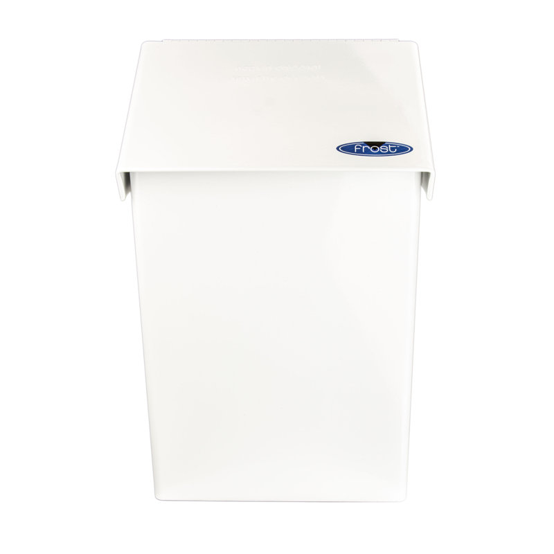 Poubelle à couvercle pivotant 1 gallon, blanc