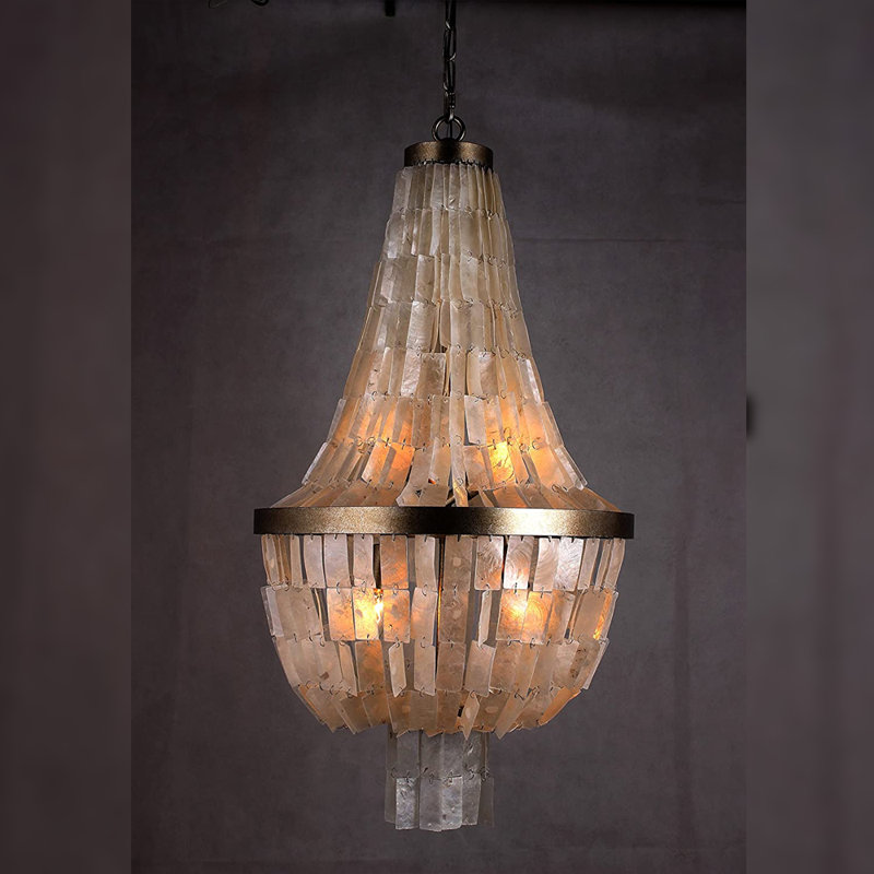 Lustre à plusieurs niveaux avec abat-jour 3 lumières Mihos