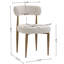 Chaise de salle à manger rembourrée moderne avec dossier incurvé, siège rembourré et pieds en métal (ensemble de 2)-133416235-133416239-133416234