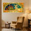 Fantaisie et science-fiction Art Nouveau, ensemble de 3 reproductions d'art sur toile-176645012