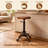 Dicle Swivel Pine Solid Wood Adjustable Height Counter Stool with Iron Frame-776863404
