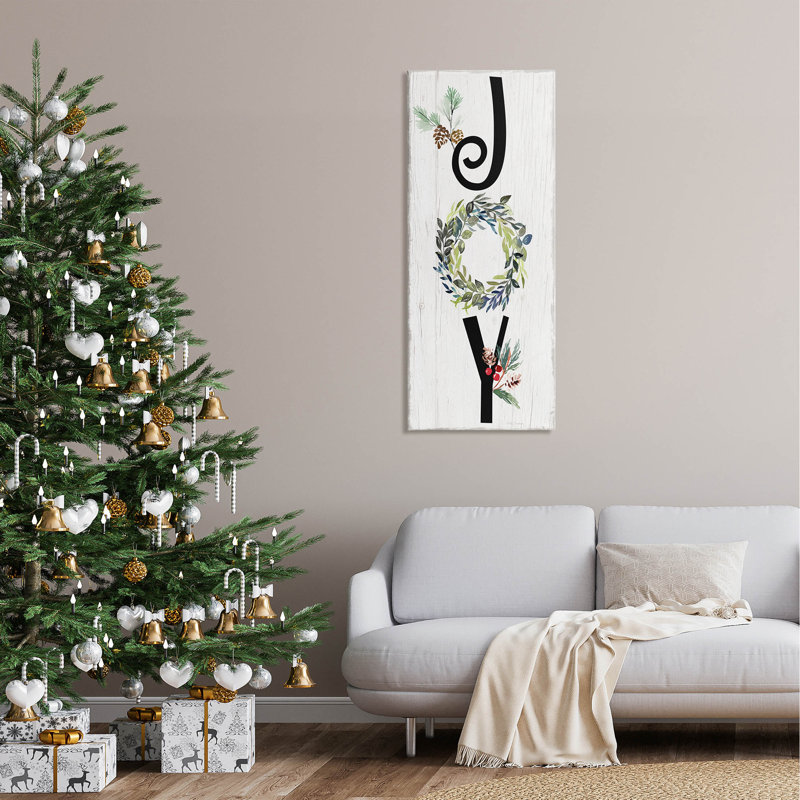 Art mural sur toile Joy Joyal saisonnier par Kristen Brockmon, H 48 po x l 20 po x P 1,5 po