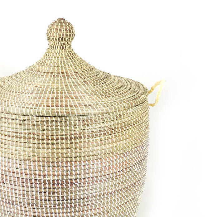 Two-Tone Basket, 20" H x 20" W x 13" D