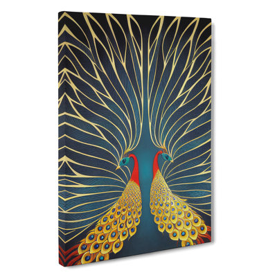 Striking Peacock Art No.3 - Wall Art