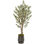 Faux Olive Tree Tree in Metal Planter