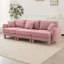 Canapé 2 places en tissu Boucle incluant 2 coussins-116784214-125702844