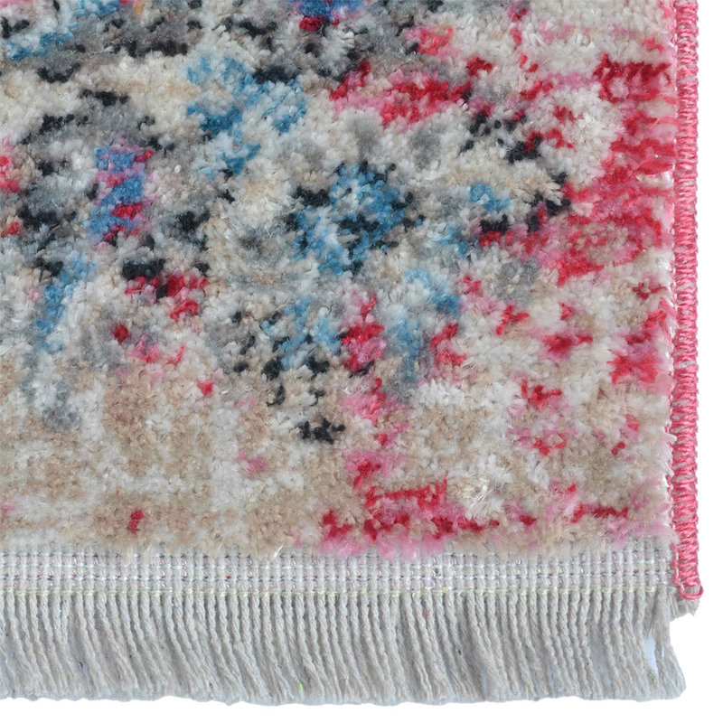 Beier Washable Area Rug, Large Rugs for Living Room Vintage Carpet Area Rugs for Bedroom Dining Room Non-Slip low pile Stain Resistant -MACHINE MADE POLYESTER AREA RUGS  - Rectangle, Multicolor,Oriental Design