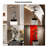 32.28"Geometric abstract silver-plated decorative piece