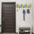 Hand Painted Metal Wall Hook, 23.0 x 8.9 inches | 100% Metal, Thickness: 0.03 inches | Sturdy Design for Home Organization | Stylish Decor for Entryway, Kitchen, or Bathroom | Functional & Elegant Storage Solution