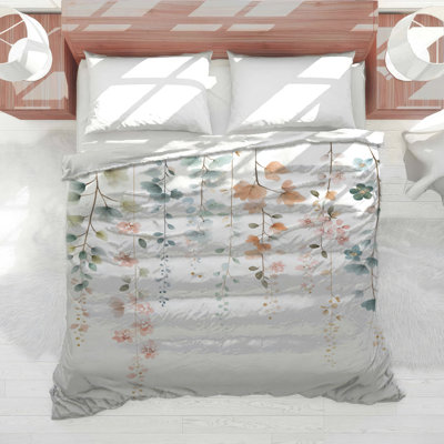 Hanging Pastel Flowers Comforter