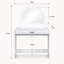  Coiffeuse moderne avec miroir tactile et bureau convertible-380395846