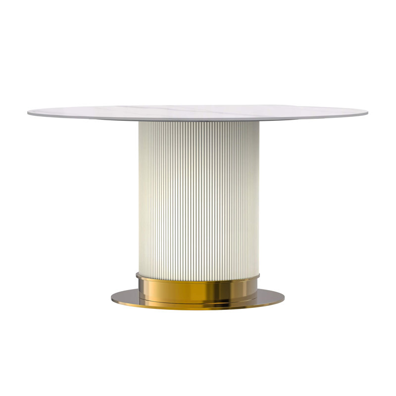 Murtis rond 60 po, Blanc uni