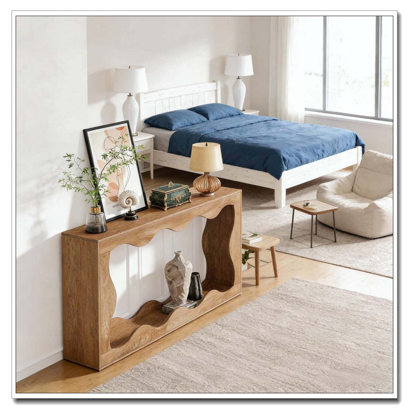 Modern Style Entryway Table, Wood
