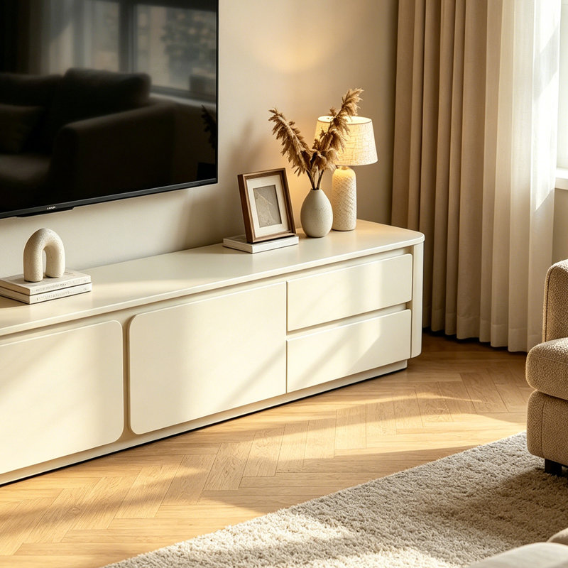 Meuble télé en bois clair