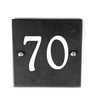 Blaisdel 15cm H Slate House Number