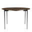 Grenville Round Solid Wood Top Metal Base Dining Table