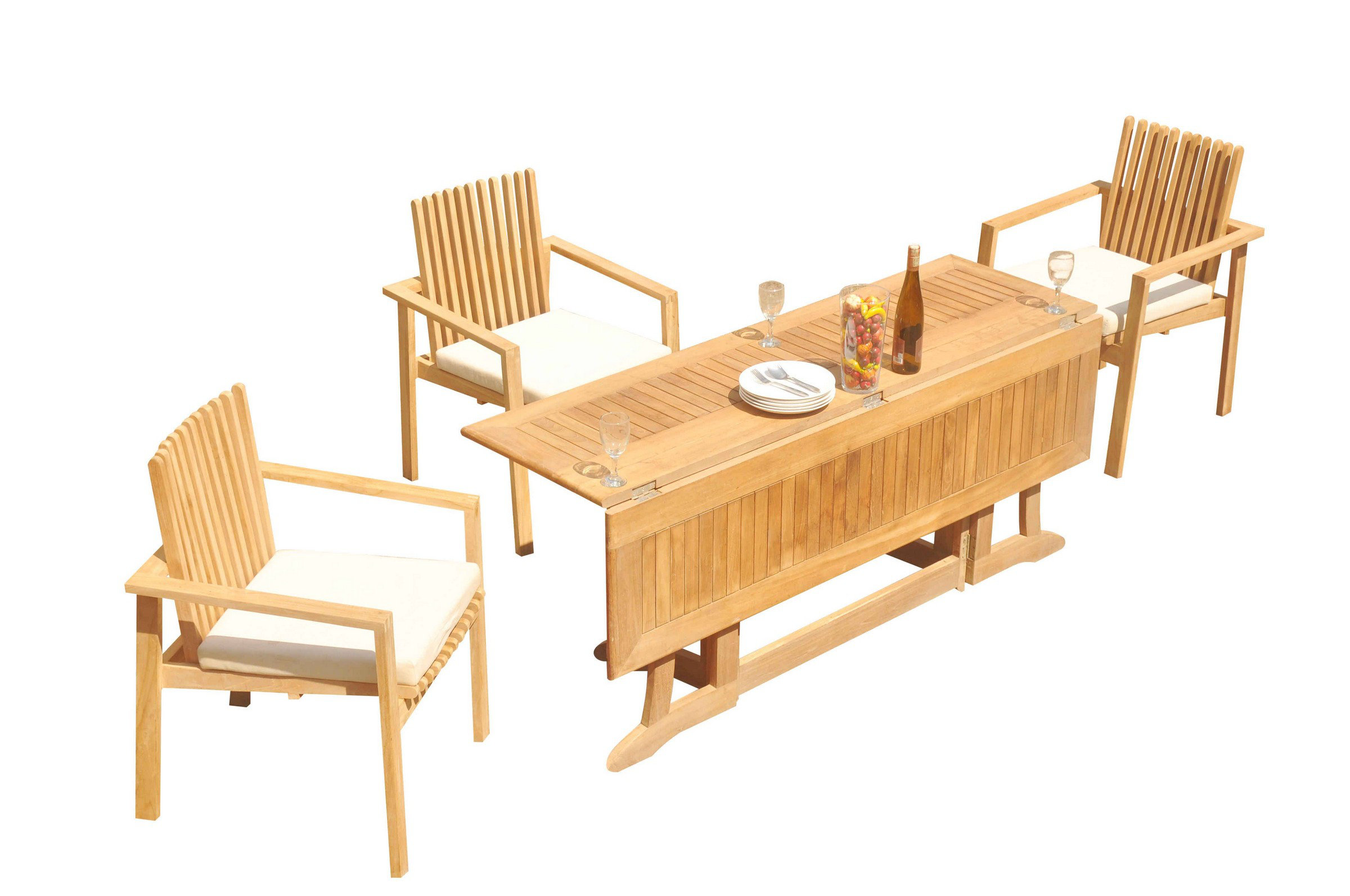 Teak Smith Rectangle 8 - Person 86" Long Teak Dining Set | Perigold