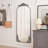 Arched Full Body Hanging Mirror With Vintage Carved Appliques, HD Tempered Glass, MDF Backboard And Durable Metal Frame For Home Decoration-1528245490