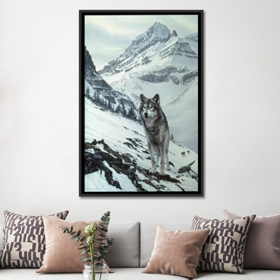 Decorative Winter Crossing - Wolf by Ron Parker - Gallery-Wrapped Canvas Print