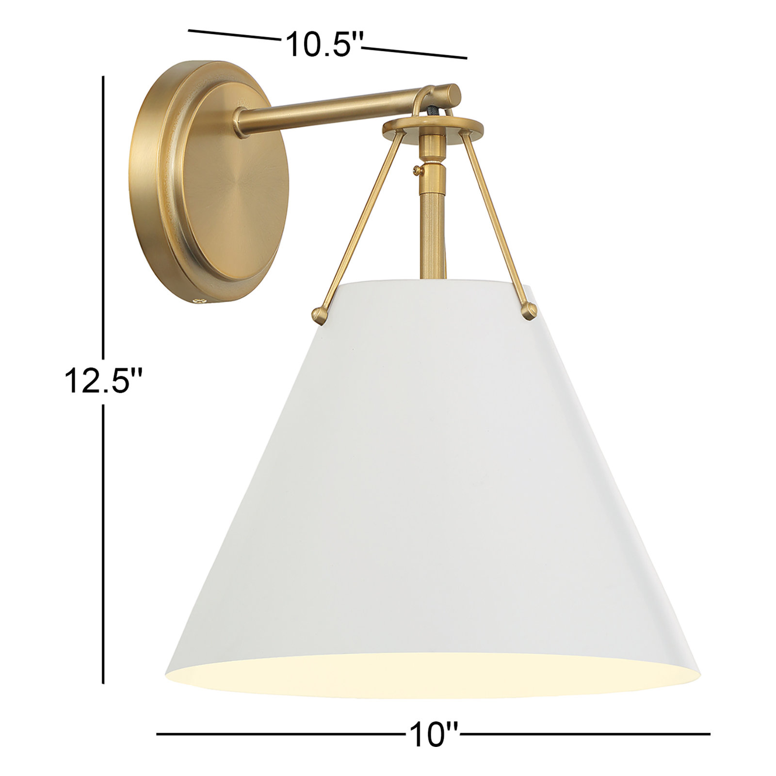 Bridie Single Light Armed Sconce
