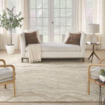 Deonna Abstract Wool Hand Woven Area Rug