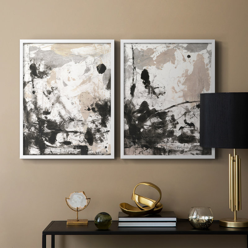 Disarray I-Premium, reproduction encadrée prête à accrocher - aucun clou requis - aucun clou requis, Blanc, H 11 po x l 18 po