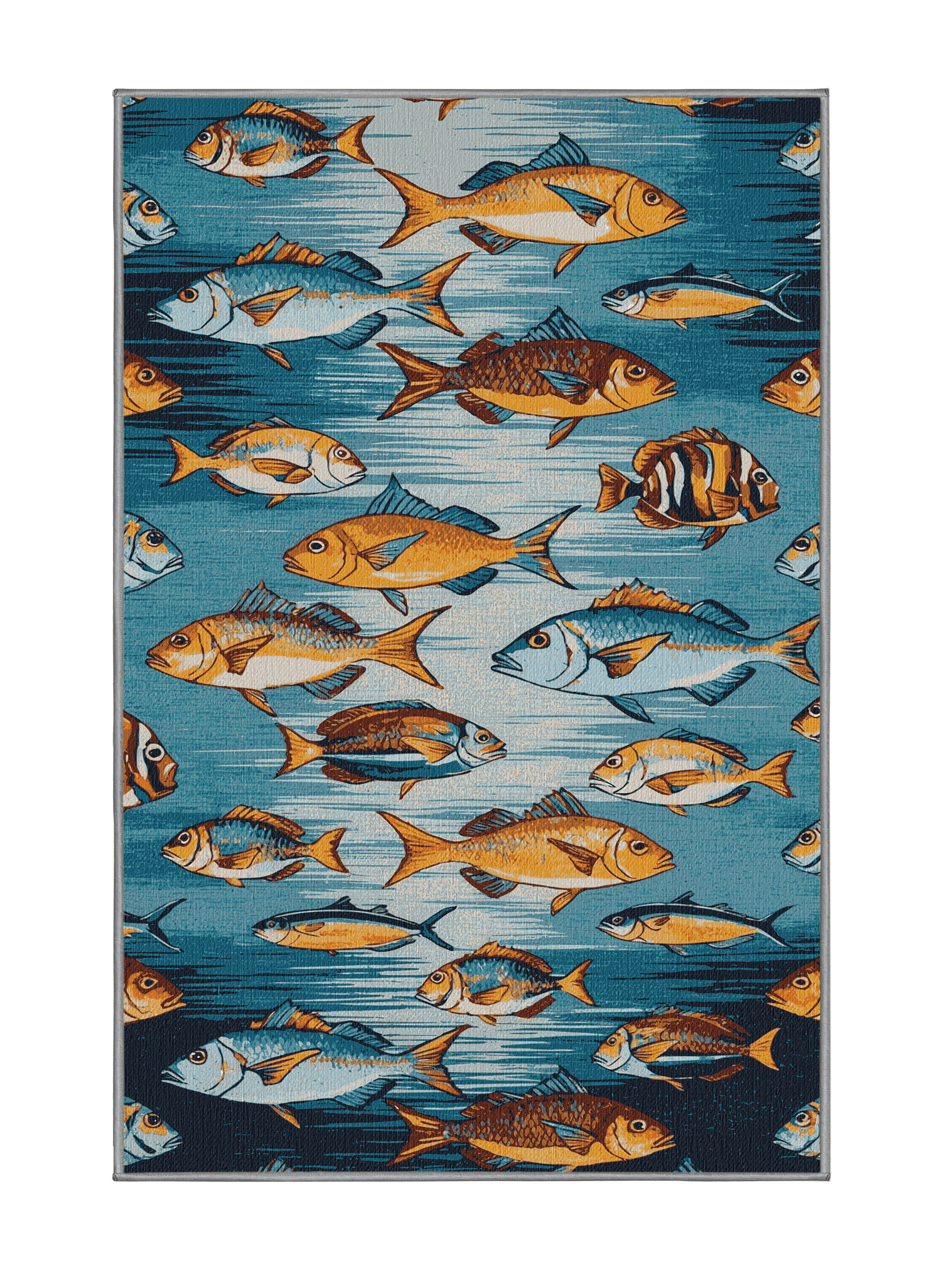 Bayou Breeze Washable Tropical Fish Hawaiian Area Rug | Wayfair