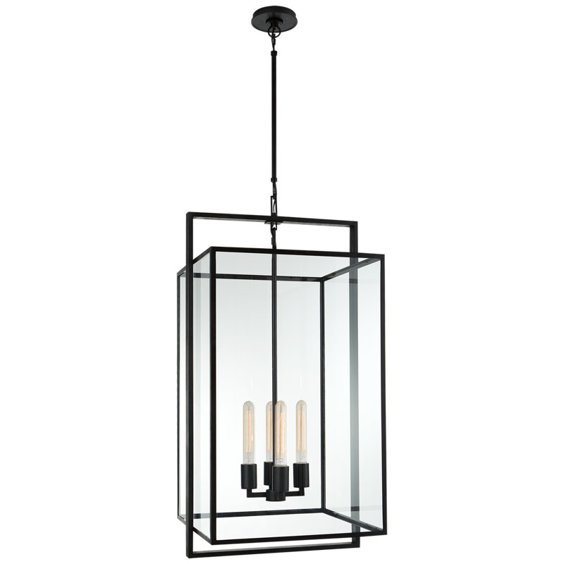 Ian K. Fowler Halle Medium Lantern, Aged Iron