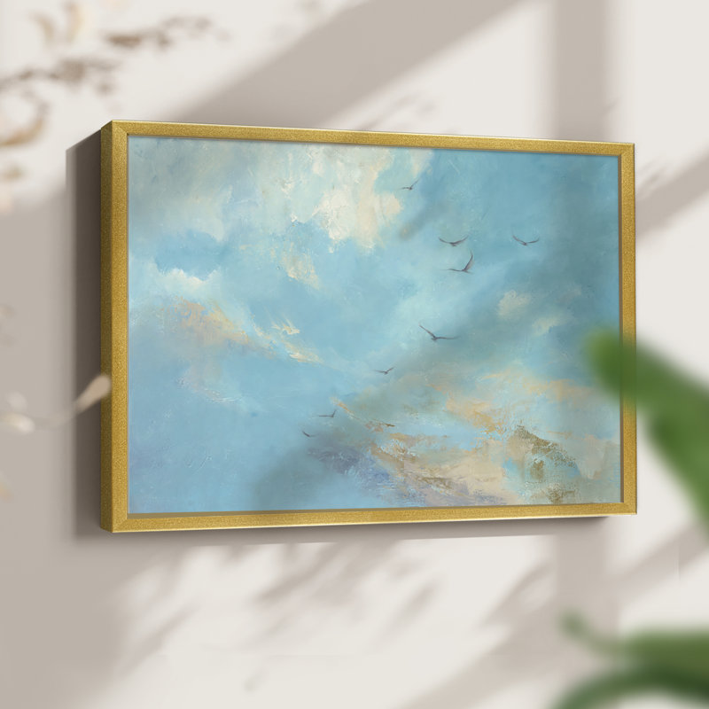 «I'm Fly Away» - reproduction encadrée - réarmable, H 8 po x l 10 po, Doré