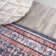 Lesandra Geometric Medallions Machine-Washable Terracotta/Navy Rug