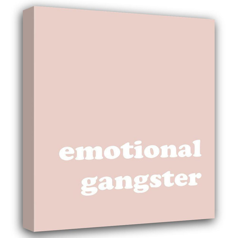 «Latitude Run® Straatsma, Leah», reproduction d'art sur toile tendue sous le titre: Gangster émotif LS-RC-251A