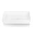 Sinber 24" x 14" x 4.3" White Rectangular Ceramic Countertop Bathroom Vanity Vessel Sink