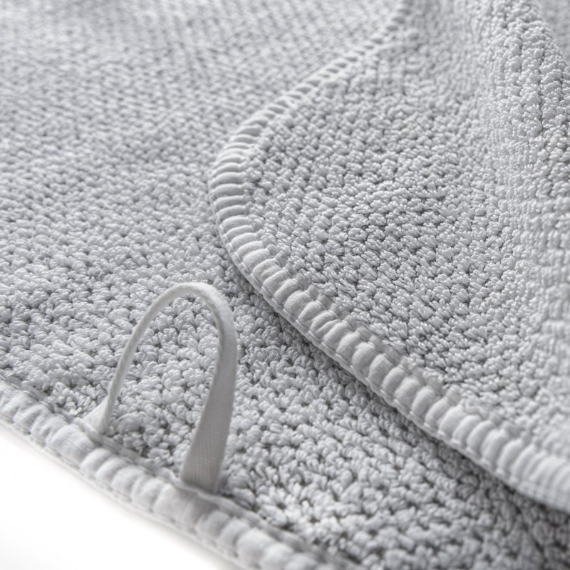 Bee Waffle Hand Towel, Silver