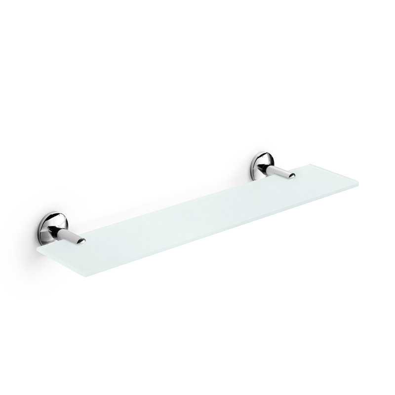 Noanta Glass Bracket Shelf, 2.2" H x 15.4" W x 4.5" D