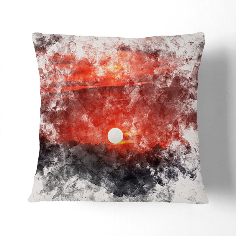Square Throw Cushion, 40cm H x 40cm W x 15cm D